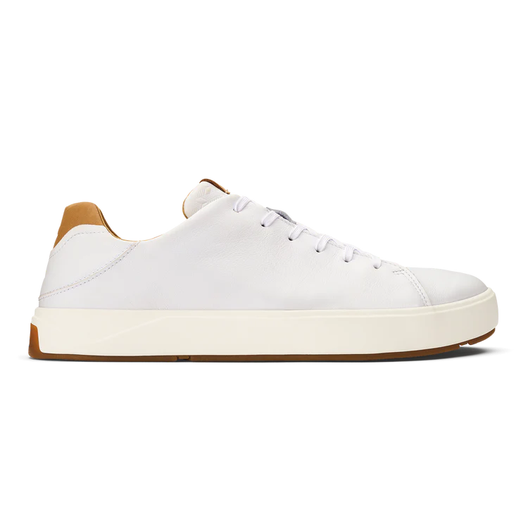 M's Lae‘ahi Lī ‘Ili Waterproof - Leather Sneakers - Bright White