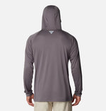 M’s PFG Terminal Tackle™ Long Sleeve Hoodie -City Grey Cocoa Butter