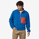 M's Microdini 1/2 Zip Pull Over -Endless Blue