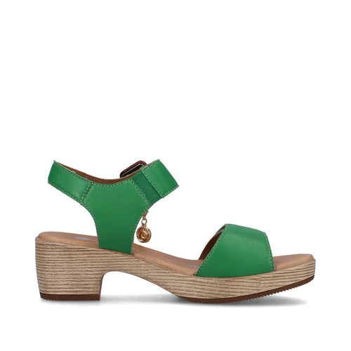 Block Heel Sandal -D0N52-52 - Apple Green
