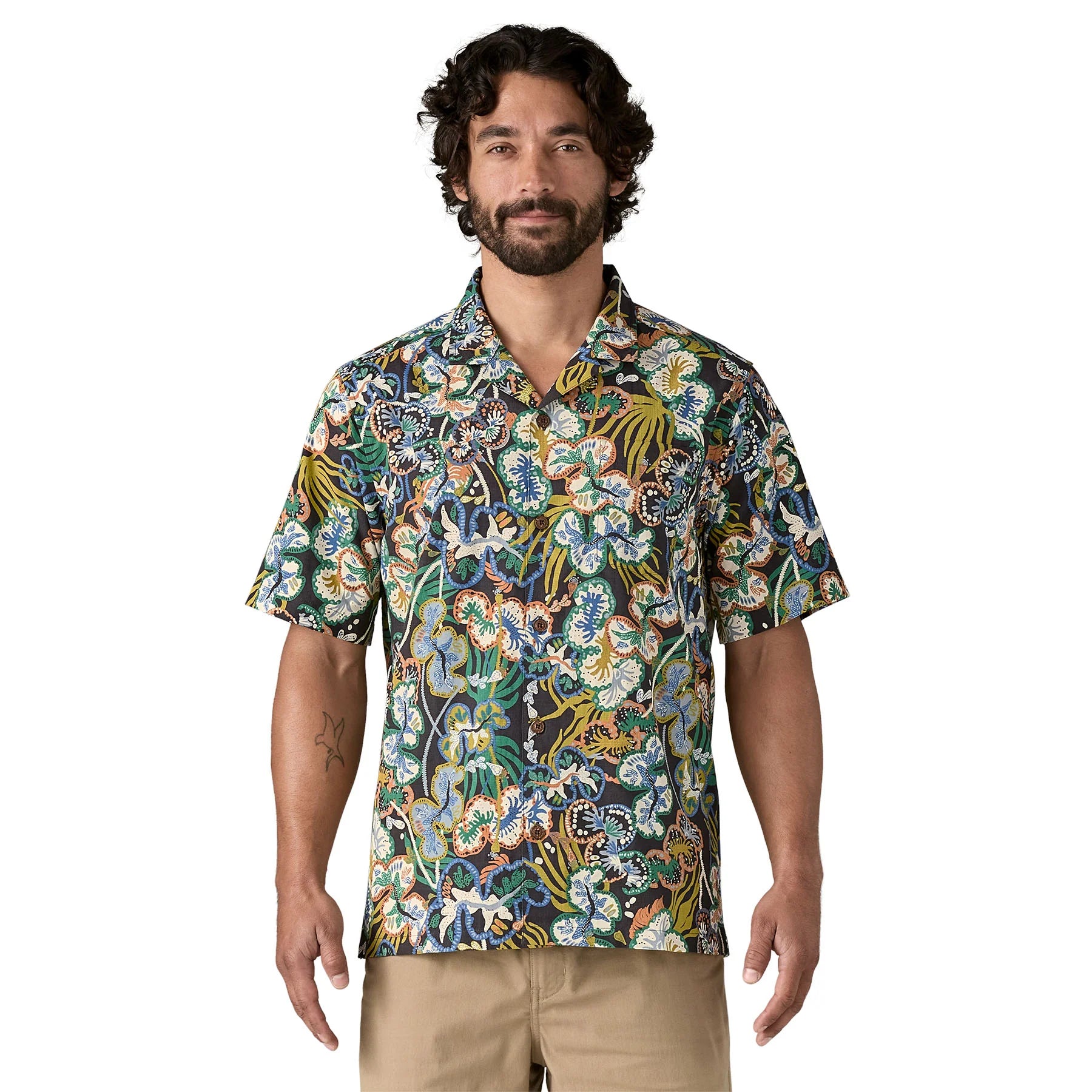 Patagonia Men's Tidal Thread Camp Shirt - Undersea: Ink Black