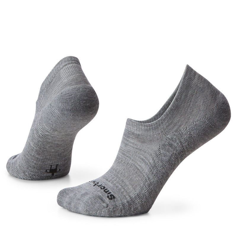W's Solid Rib Ankle Socks- Light Gray