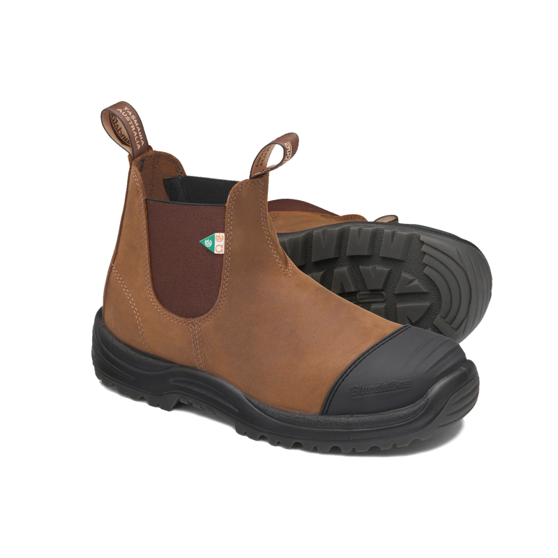 Work & Safety 169 - Saddle Brown Brown Rubber Toe