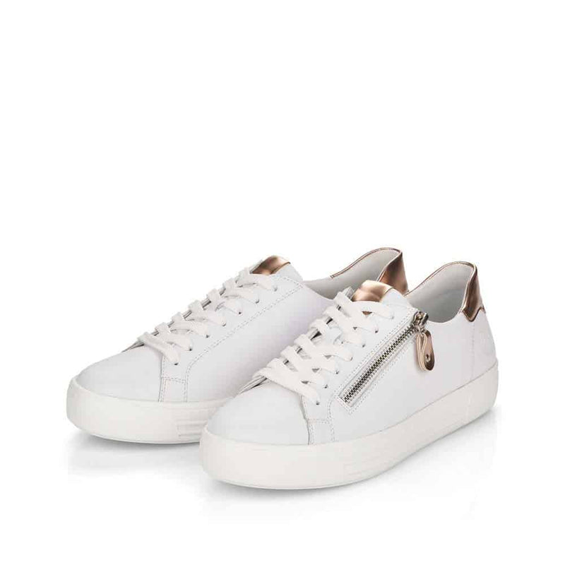 Sneakers D0903-81 - White and Gold
