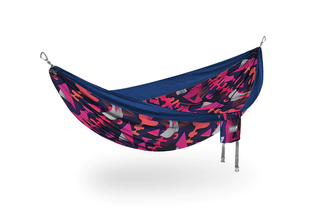 Double Nest Patterned Hammocks Synthwave Sapphire Vamosoutdoors