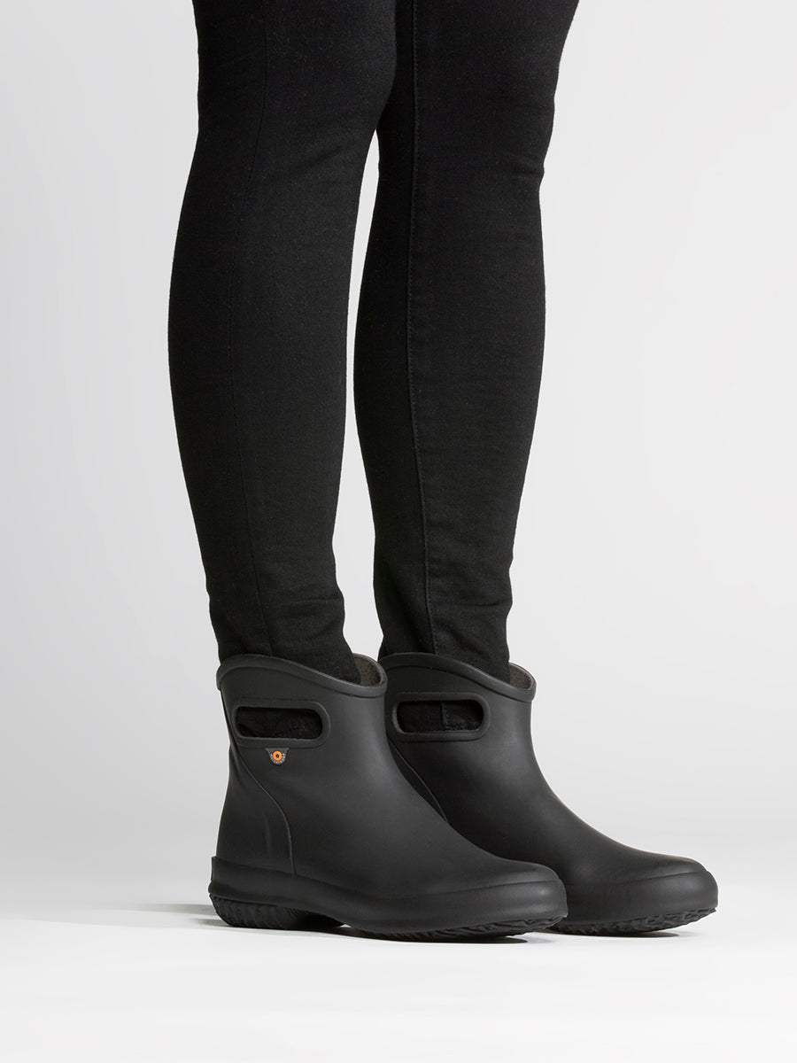 BOGS Women's Patch Ankle Boot Solid - Black
