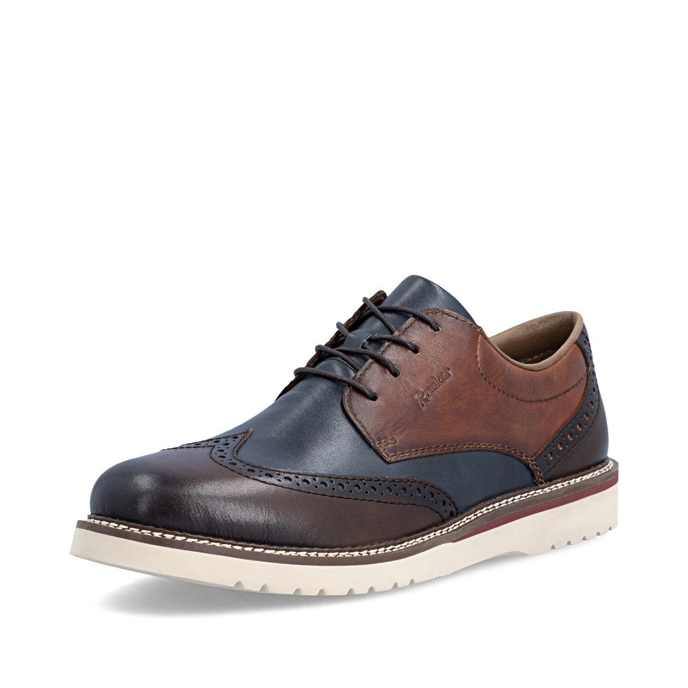 RIEKER Men's Oxford Sneaker 04504 Alan - Havanna Brown