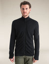 Icebreaker Men's 260 Quantum IV Long Sleeve Zip - Black