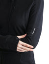 Icebreaker - Women's Quantum III LS Zip Up- BLACK