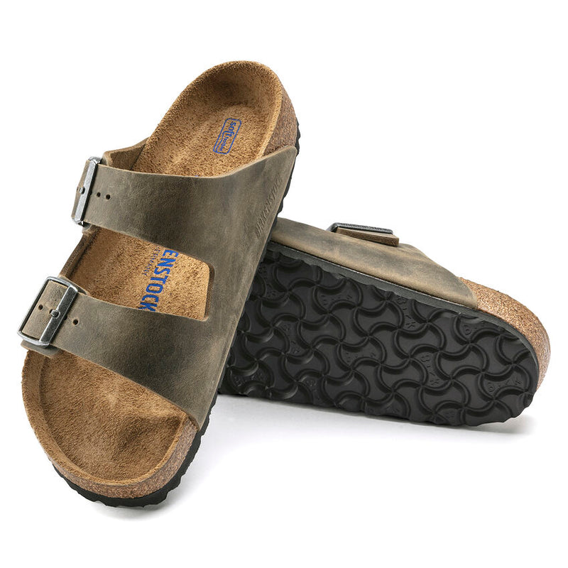 Birkenstock Arizona Soft Footbed Oiled Leather- Faded Khaki