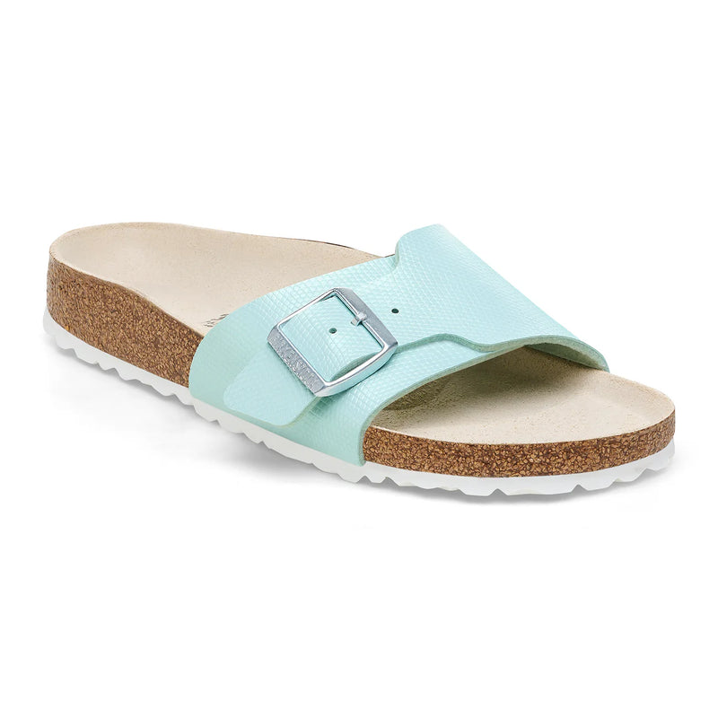 Birkenstock -Catalina Lizard Embossed - Surf Green Birko-Flor