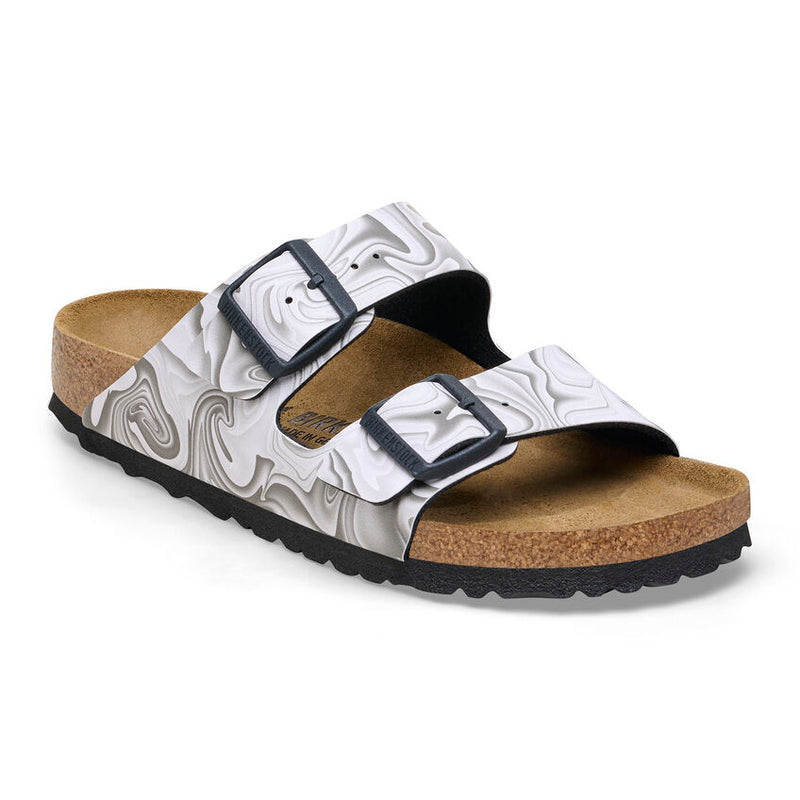 Birkenstock Arizona Birko-Flor - Marble Black & White