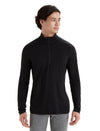 Icebreaker - Men's 200 Oasis Half Zip Top- Black