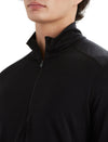 Icebreaker - Men's 200 Oasis Half Zip Top- Black