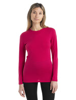 W's 200 Oasis Long Sleeve Crew Top - Electron Pink