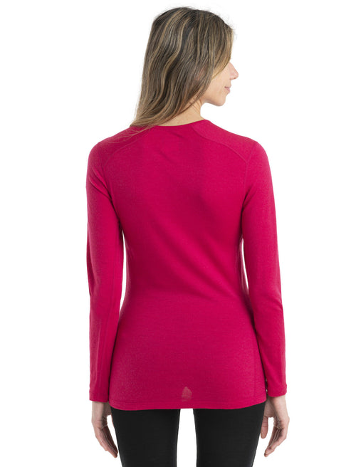W's 200 Oasis Long Sleeve Crew Top - Electron Pink