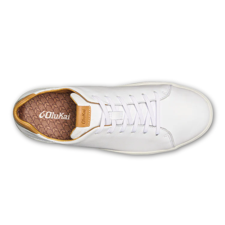 M's Lae‘ahi Lī ‘Ili Waterproof - Leather Sneakers - Bright White