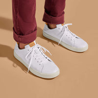 M's Lae‘ahi Lī ‘Ili Waterproof - Leather Sneakers - Bright White