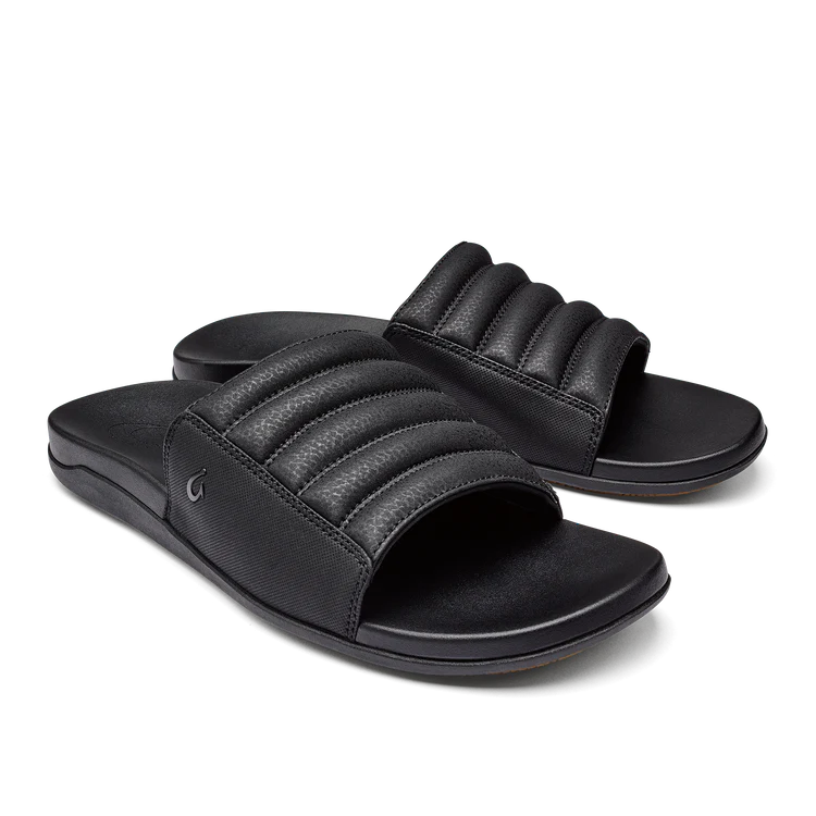 Olukai Maha 'Olu Slide - Black