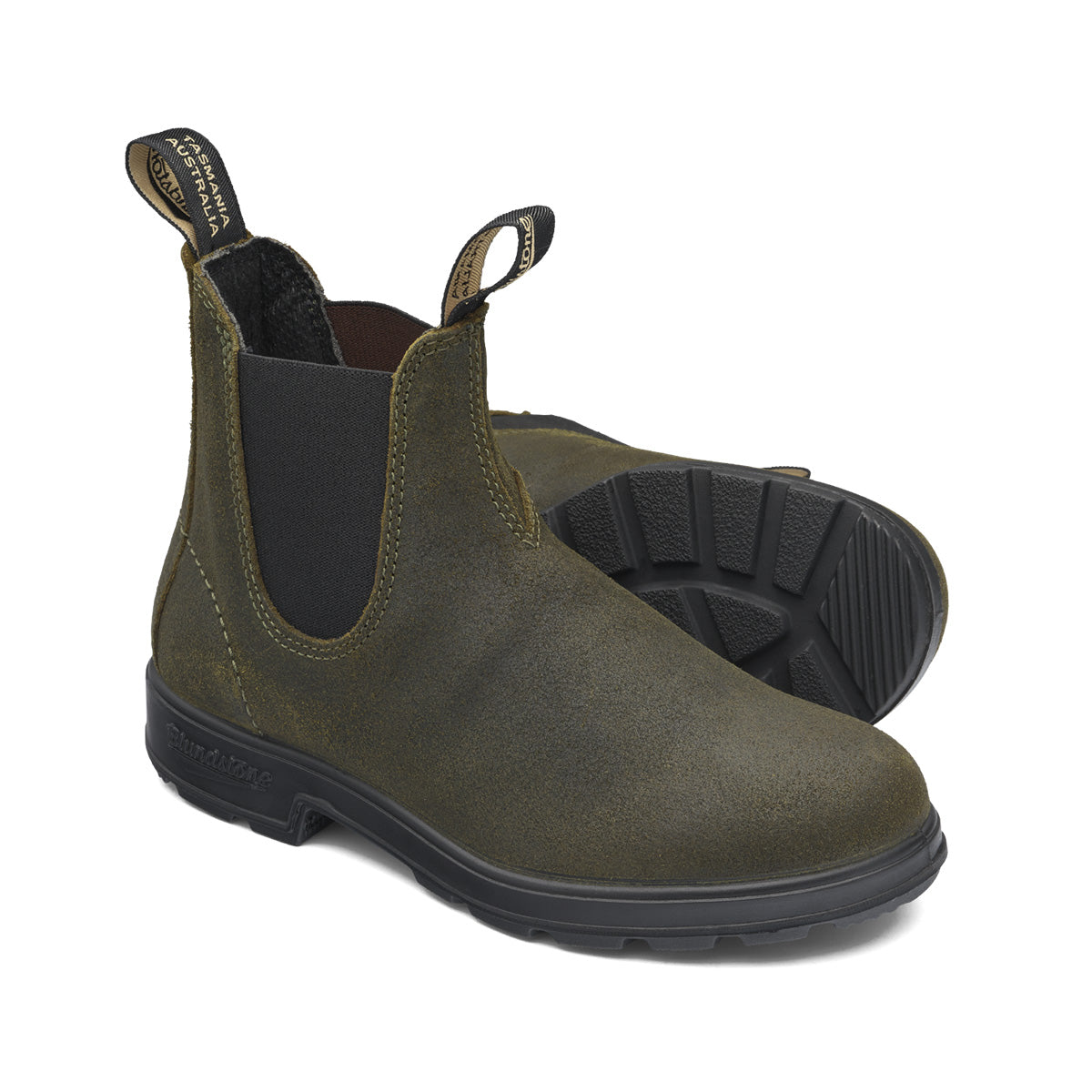 BLUNDSTONE Originals 1615 - Dark Olive Waxed Suede