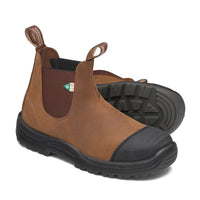 BLUNDSTONE Work & Safety with Rubber Toe Cap 169 - Saddle Brown