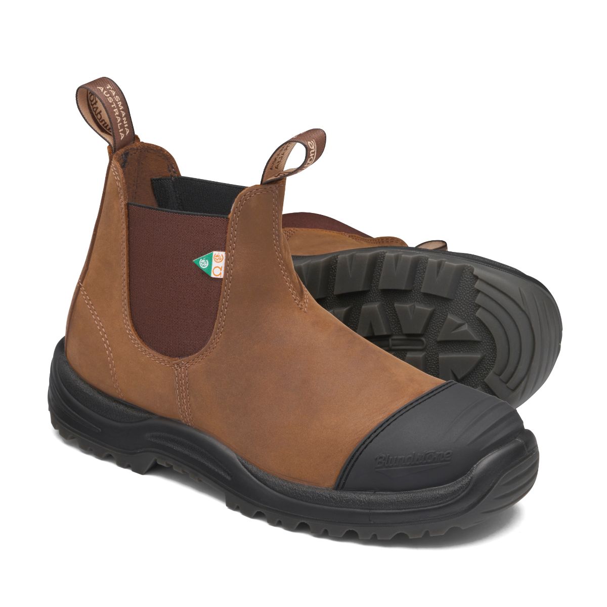BLUNDSTONE Work & Safety with Rubber Toe Cap 169 - Saddle Brown