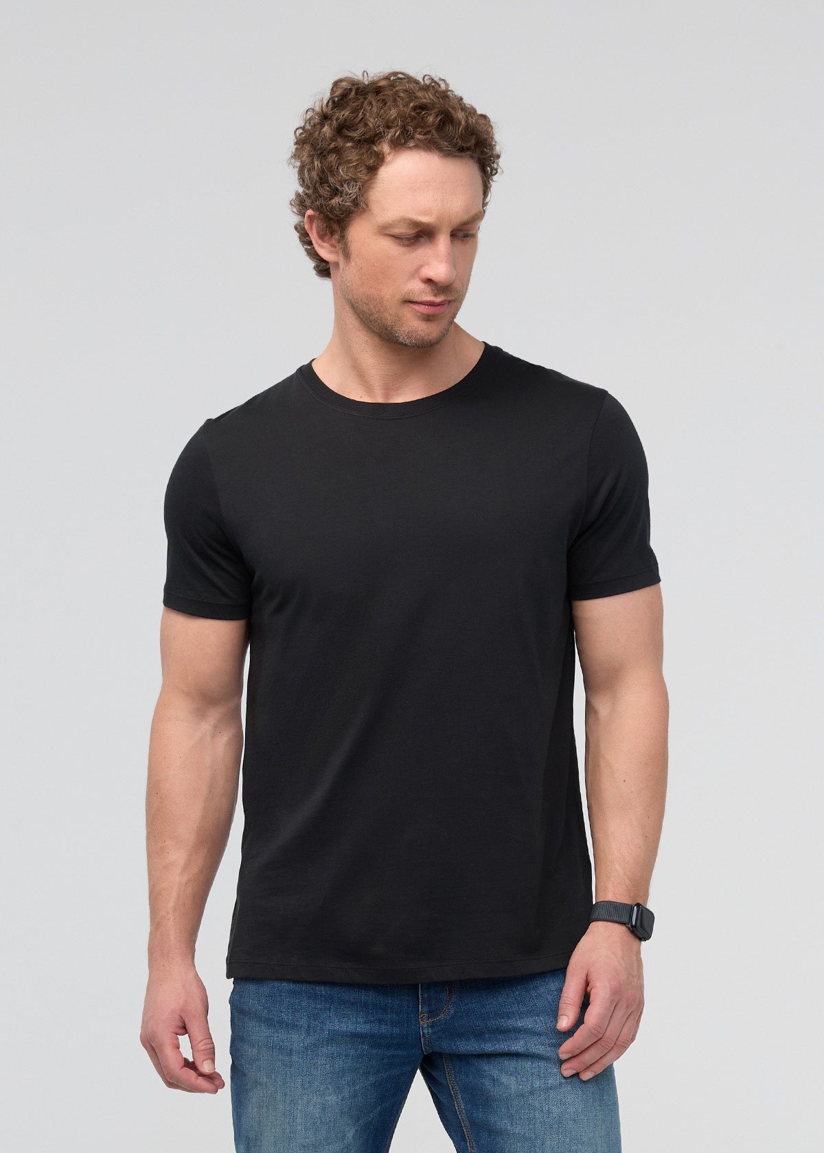 DUER Men's PurePima Only Tee - Black