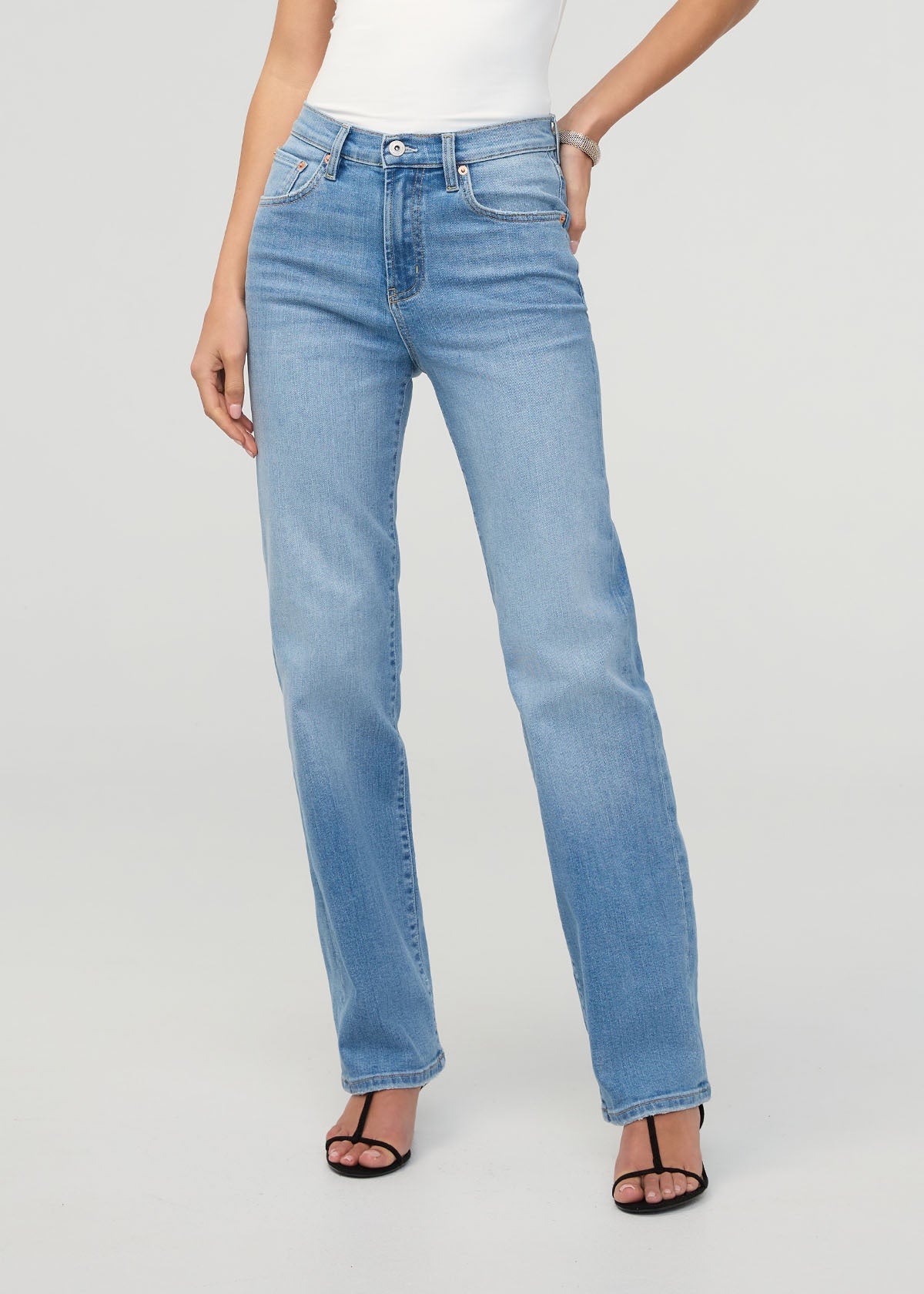DU/ER Women's Performance Denim+ High Rise Straight - Current