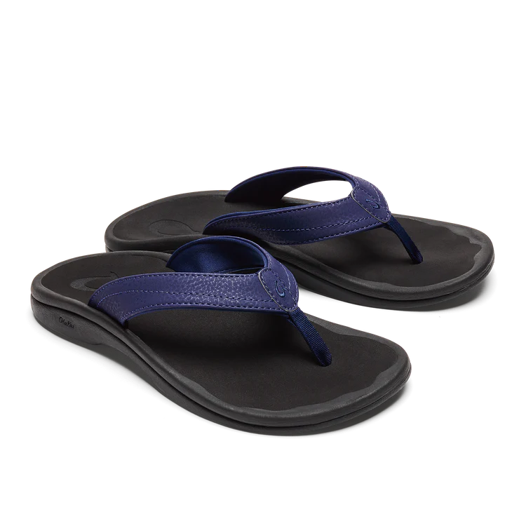 Olukai 'Ohana Sandals- Pacifica Black