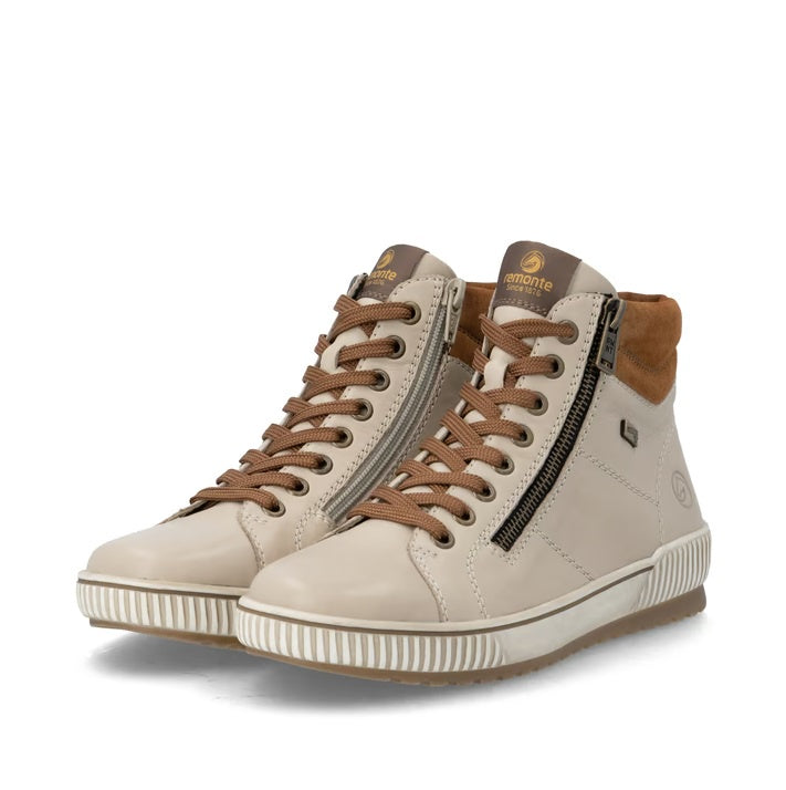 REMONTE Women's Maditta Low Boot D0772-62 - Beige