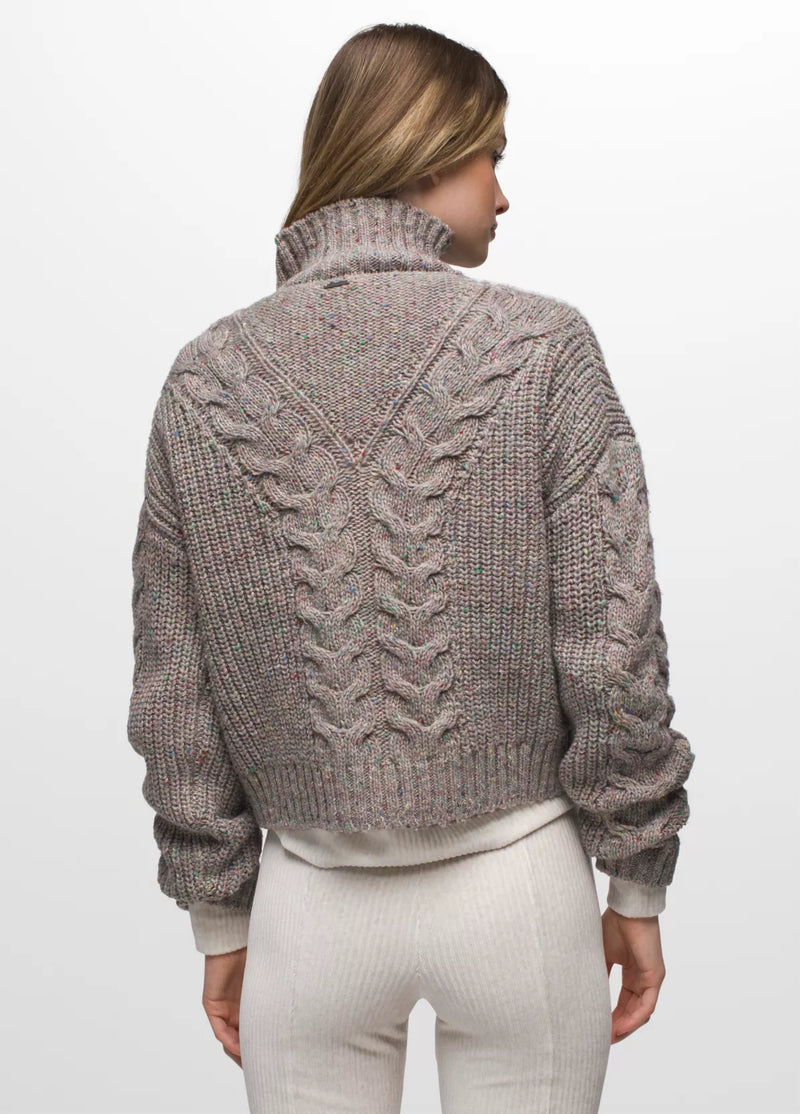 W's Laurel Creek Sweater 1/4 Zip - Pebble Grey