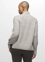 W' Blazing Star Sweater 1/4 Zip - Heather Grey