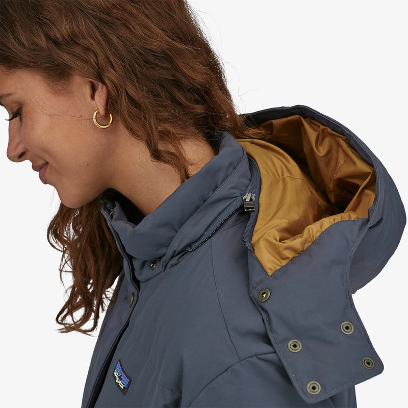 Patagonia Womens Downdrift Parka- Smolder Blue