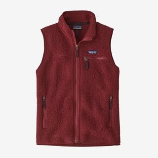 W's Retro Pile Fleece Vest - Carmine Red