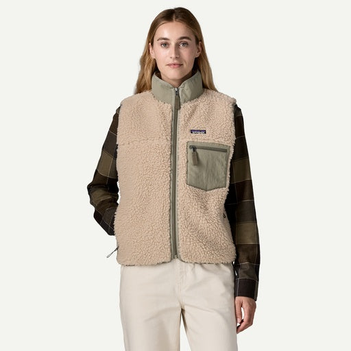 PATAGONIA Women's Classic Retro-X Vest - Dark Natural/River Rock Green