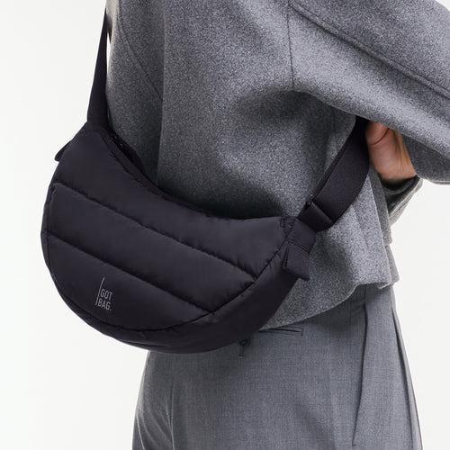GOT BAG - SMALL PUFFER MOON BAG- Black