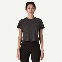 PATAGONIA Women's Capilene Cool Trail Cropped Shirt - Ink Black