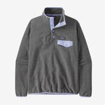 W's Lightweight Synchilla® Snap-T® Fleece Pullover -Nickel w/Pale Periwinkle