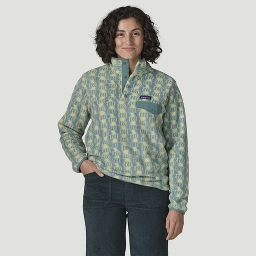 PATAGONIA Women's LW Synchilla Snap-T Pullover - Sun Quilt/Blue Sage