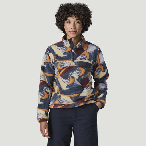 PATAGONIA Women's LW Synchilla Snap-T Pullover - Smudge/Smoulder Blue