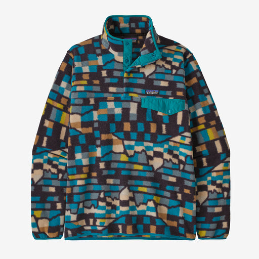 M's Synchilla® Snap-T® Fleece Pullover -  Fitz Roy Patchwork: Belay Blue
