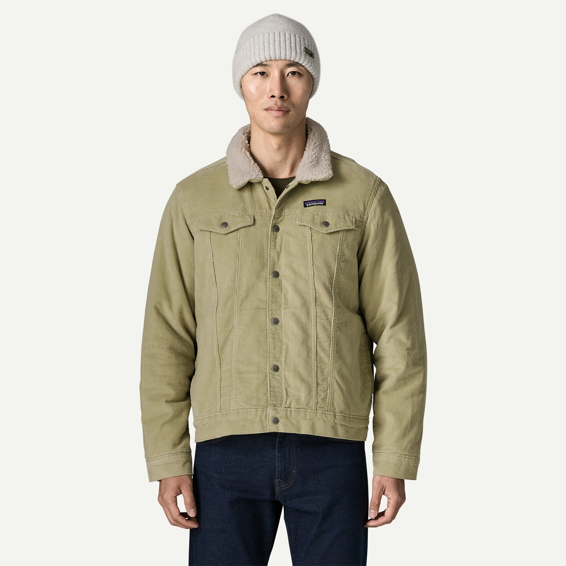 PATAGONIA Men's Pile Lined Trucker Jacket - Weathered Stone