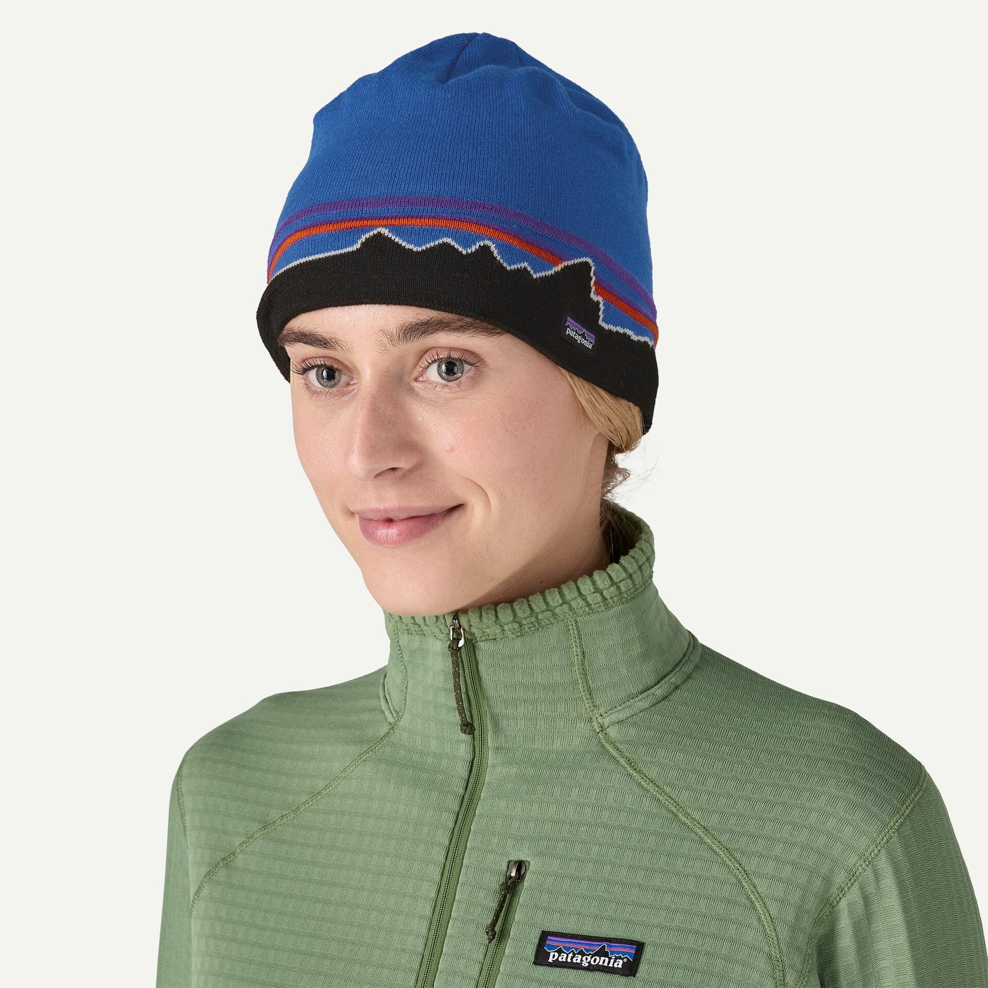 PATAGONIA Beanie Hat - Classic FitzRoy|Andes Blue