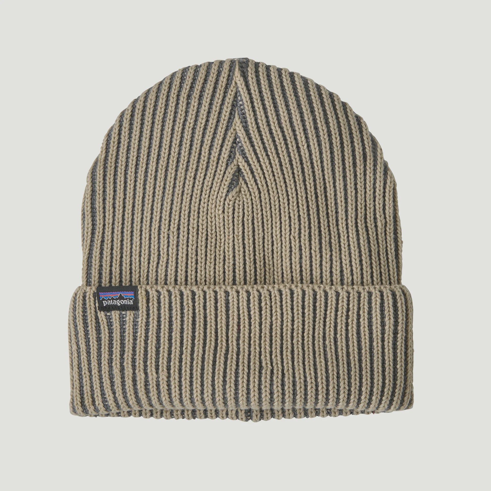 PATAGONIA Fishermans Rolled Beanie - Contrast Stripe|Weathered Stone