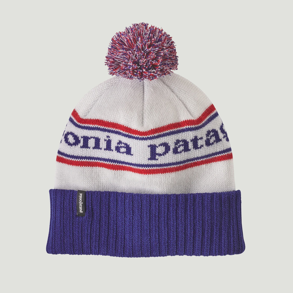 PATAGONIA Powder Town Beanie - Park Stripe|Viking Blue