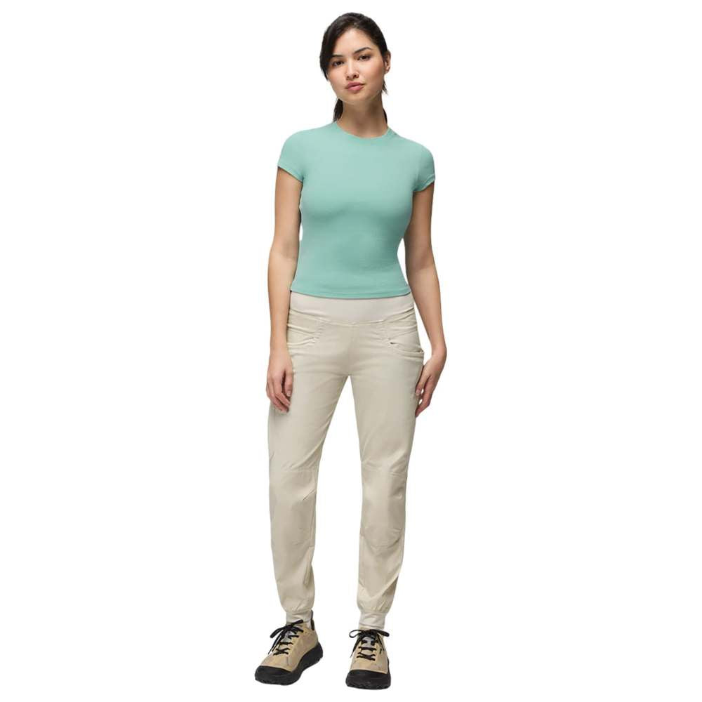 PRANA Women's Kanab Mid Rise Jogger - Beach Pebble