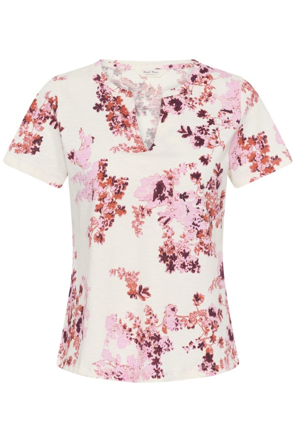 PART TWO GesinasPW T-Shirt - Pink Shadow Flower Print