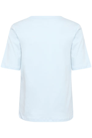 Part Two RatanaPW TS Cotton V-neck Shirt - Ice Water