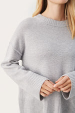 W's Charlene Pull Over Sweater - Light Medium Grey