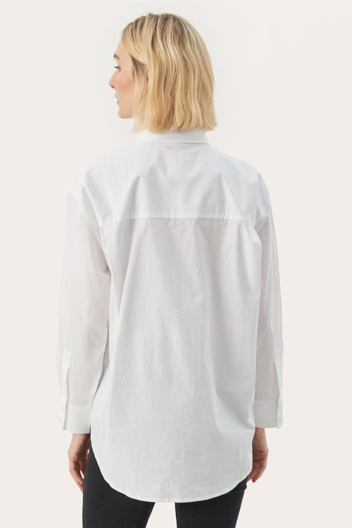 W's Savanna Cotton Shirt - Bright White